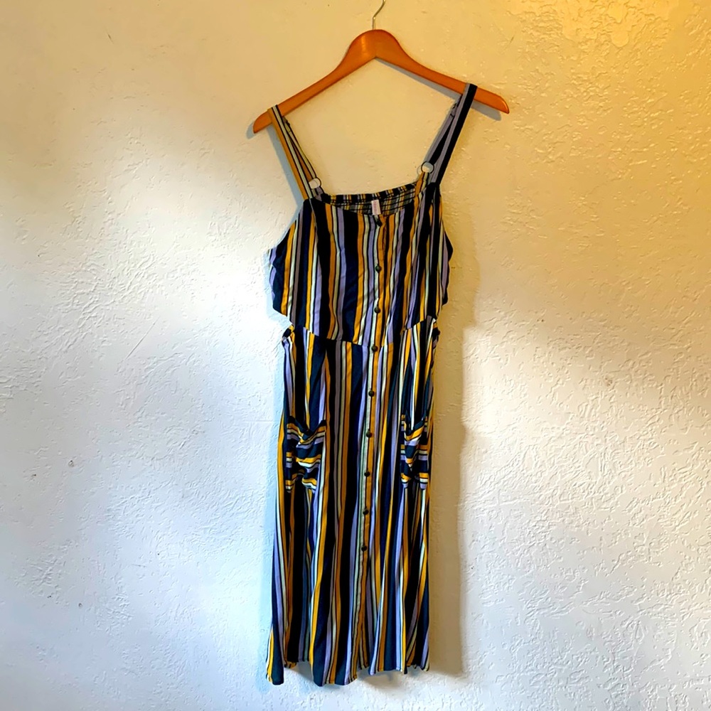Target Xhilaration striped cutout dress